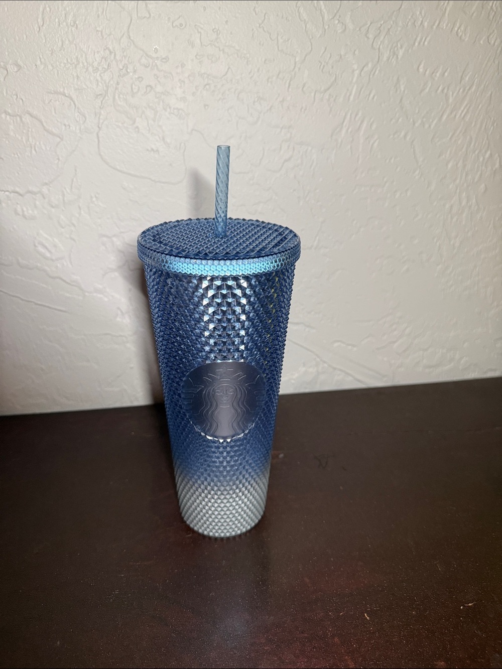 NWT Starbucks Blue Gradient Studded Tumbler with Straw